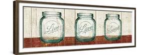 Flea Market Mason Jars Panel II Table-Hugo Wild-Framed Premium Giclee Print