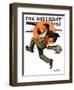 "Fleeing Hobo" Saturday Evening Post Cover, August 18,1928-Norman Rockwell-Framed Giclee Print