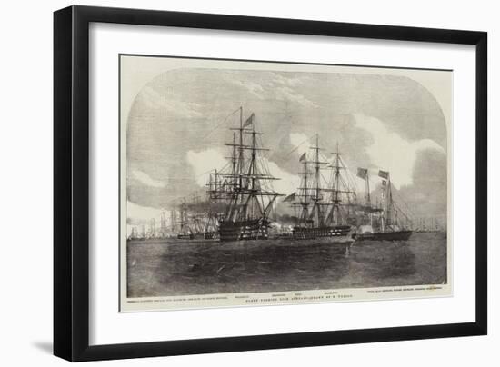 Fleet Forming Line Abreast-Edwin Weedon-Framed Giclee Print