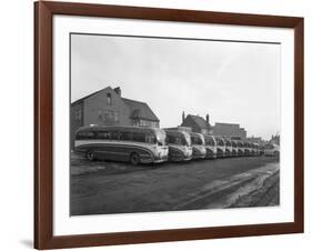 Fleet of Phillipsons Coaches, Goldthorpe, South Yorkshire, 1963-Michael Walters-Framed Photographic Print