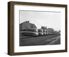 Fleet of Phillipsons Coaches, Goldthorpe, South Yorkshire, 1963-Michael Walters-Framed Photographic Print