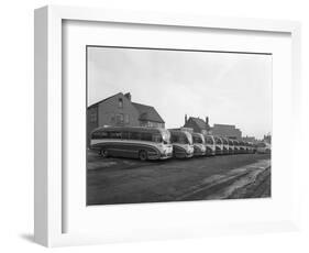 Fleet of Phillipsons Coaches, Goldthorpe, South Yorkshire, 1963-Michael Walters-Framed Photographic Print