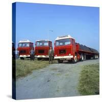 Fleet of Scania Lorries, Rotherham, South Yorkshire, 1972-Michael Walters-Stretched Canvas