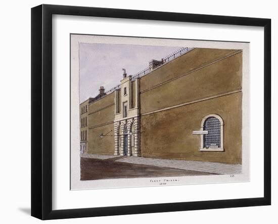 Fleet Prison, London, 1805-Valentine Davis-Framed Giclee Print