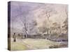 Fleet River, Hampstead, London, 1834-George Shepheard-Stretched Canvas