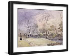 Fleet River, Hampstead, London, 1834-George Shepheard-Framed Giclee Print