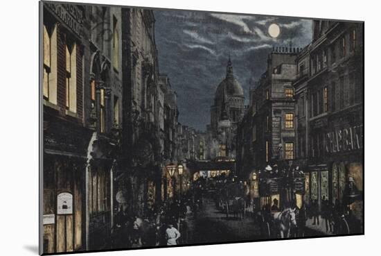 Fleet Street and St Paul'S, London-null-Mounted Giclee Print