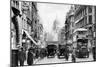 Fleet Street as Seen from Opposite Salisbury Court, London, 1926-1927-null-Mounted Giclee Print
