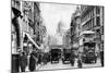 Fleet Street as Seen from Opposite Salisbury Court, London, 1926-1927-null-Mounted Giclee Print