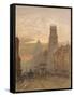 Fleet Street by Temple Bar, 1898-Herbert Menzies Marshall-Framed Stretched Canvas