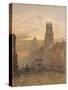 Fleet Street by Temple Bar-Herbert Menzies Marshall-Stretched Canvas