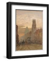 Fleet Street by Temple Bar-Herbert Menzies Marshall-Framed Giclee Print