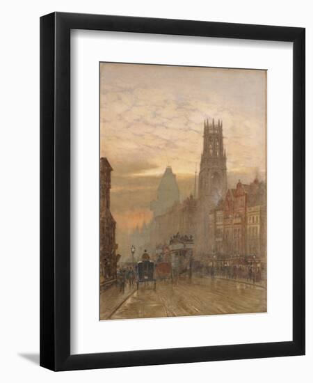 Fleet Street by Temple Bar-Herbert Menzies Marshall-Framed Giclee Print