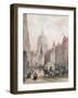 Fleet Street, C.1850-Louis Jules Arnout-Framed Giclee Print