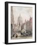 Fleet Street, C.1850-Louis Jules Arnout-Framed Giclee Print