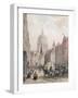 Fleet Street, C.1850-Louis Jules Arnout-Framed Giclee Print