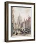 Fleet Street, C.1850-Louis Jules Arnout-Framed Giclee Print