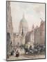 Fleet Street, C.1850-Louis Jules Arnout-Mounted Giclee Print