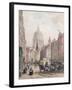 Fleet Street, C.1850-Louis Jules Arnout-Framed Giclee Print