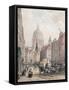 Fleet Street, C.1850-Louis Jules Arnout-Framed Stretched Canvas