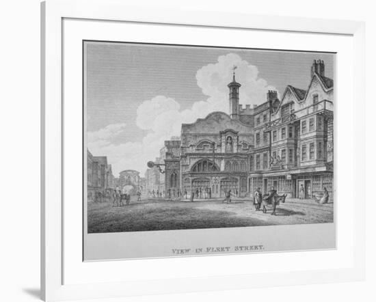 Fleet Street, City of London, 1800-William Watts-Framed Giclee Print