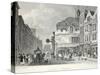 Fleet Street, from 'London and it's Environs in the Nineteenth Century'-Thomas Hosmer Shepherd-Stretched Canvas
