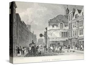 Fleet Street, from 'London and it's Environs in the Nineteenth Century'-Thomas Hosmer Shepherd-Stretched Canvas