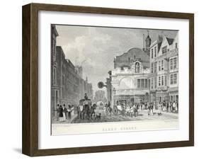 Fleet Street, from 'London and it's Environs in the Nineteenth Century'-Thomas Hosmer Shepherd-Framed Giclee Print