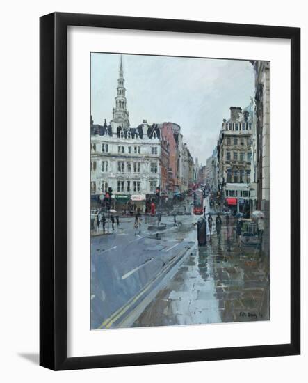 Fleet Street from Ludgate Hill, 2014-Peter Brown-Framed Giclee Print