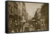 Fleet Street in 1880-null-Framed Stretched Canvas