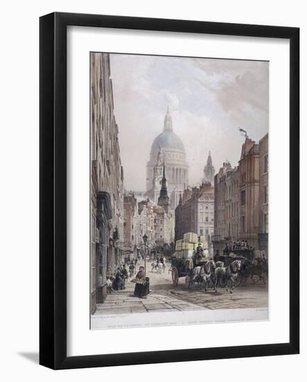 Fleet Street, London, C1850-Lemercier-Framed Giclee Print