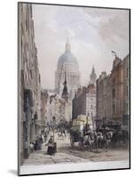 Fleet Street, London, C1850-Lemercier-Mounted Giclee Print