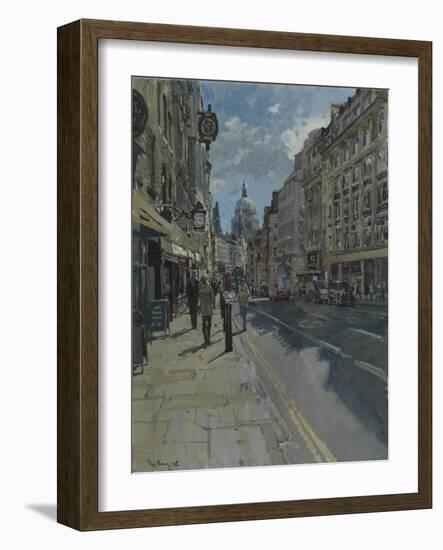 Fleet Street Morning, 2016-Peter Brown-Framed Giclee Print