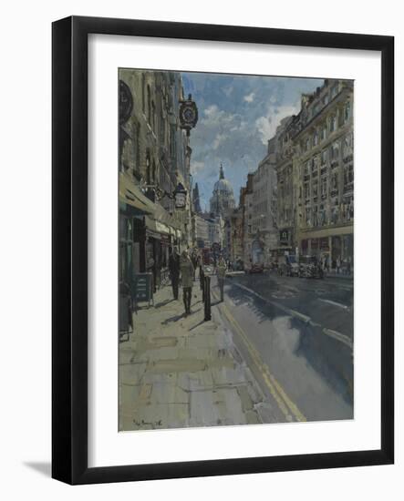 Fleet Street Morning, 2016-Peter Brown-Framed Giclee Print