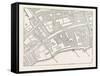 Fleet Street the Temple London from a Map of London Published 1720-null-Framed Stretched Canvas