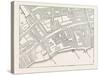 Fleet Street the Temple London from a Map of London Published 1720-null-Stretched Canvas