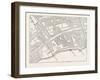 Fleet Street the Temple London from a Map of London Published 1720-null-Framed Giclee Print