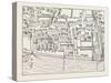 Fleet Street the Temple London from a Plan Published by Ralph Aggas 1563-null-Stretched Canvas