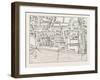 Fleet Street the Temple London from a Plan Published by Ralph Aggas 1563-null-Framed Giclee Print