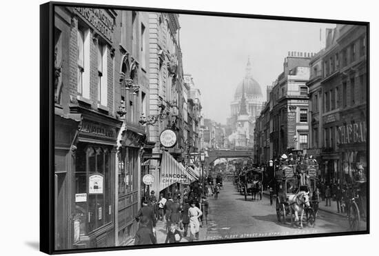 Fleet Street-null-Framed Stretched Canvas