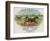 Fleetwood Brand Cigar Box Label, Horse Racing-Lantern Press-Framed Art Print