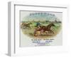 Fleetwood Brand Cigar Box Label, Horse Racing-Lantern Press-Framed Art Print