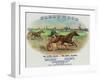 Fleetwood Brand Cigar Box Label, Horse Racing-Lantern Press-Framed Art Print
