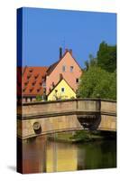 Fleisch Bridge, Nuremberg, Bavaria, Germany, Europe-Neil Farrin-Stretched Canvas