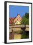 Fleisch Bridge, Nuremberg, Bavaria, Germany, Europe-Neil Farrin-Framed Photographic Print