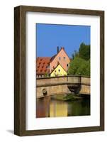 Fleisch Bridge, Nuremberg, Bavaria, Germany, Europe-Neil Farrin-Framed Photographic Print