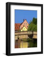 Fleisch Bridge, Nuremberg, Bavaria, Germany, Europe-Neil Farrin-Framed Photographic Print