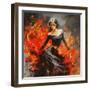 Flemenco Fire No. 3-Marta Wiley-Framed Art Print