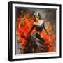 Flemenco Fire No. 3-Marta Wiley-Framed Art Print