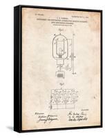 Fleming Valve Patent-Cole Borders-Framed Stretched Canvas